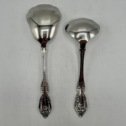 Oneida Community Stainless “Brahms” 7 Piece Serving Set Spoons Casserole Fork /cb