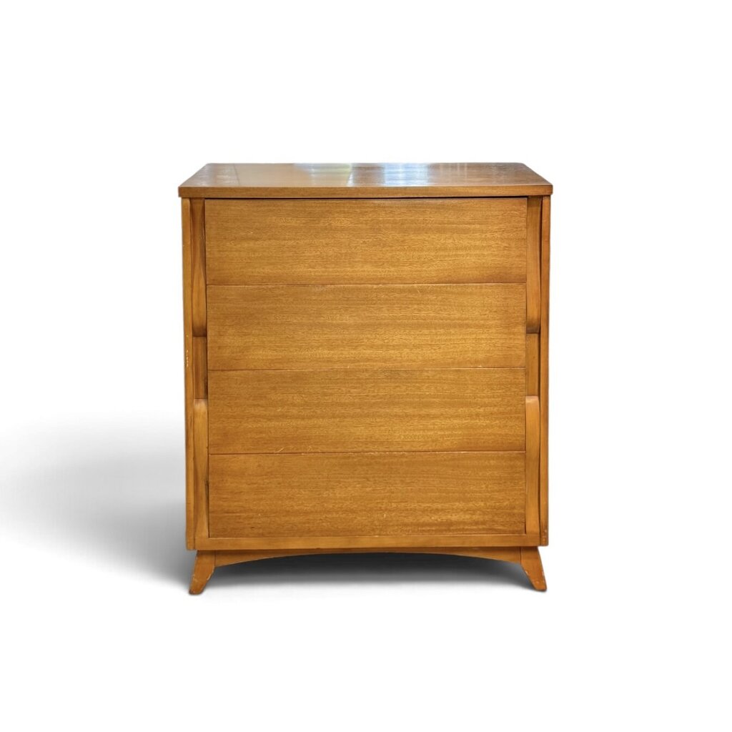 Tri-Bond Furniture Oak Tall 4 Drawer Dresser