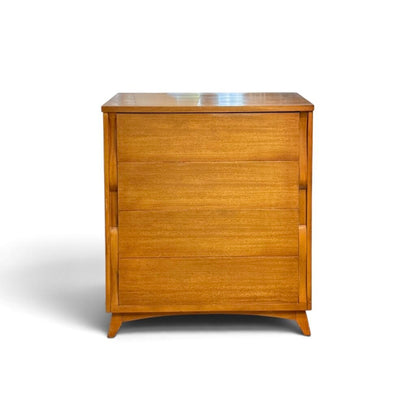 Tri-Bond Furniture Oak Tall 4 Drawer Dresser