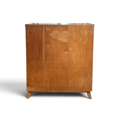 Tri-Bond Furniture Oak Tall 4 Drawer Dresser