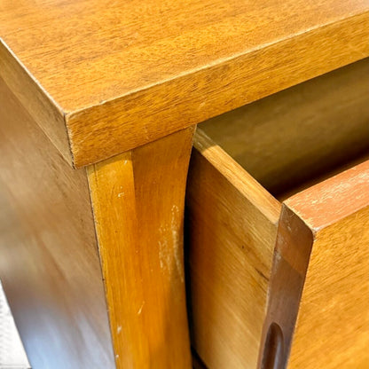 Tri-Bond Furniture Oak Tall 4 Drawer Dresser