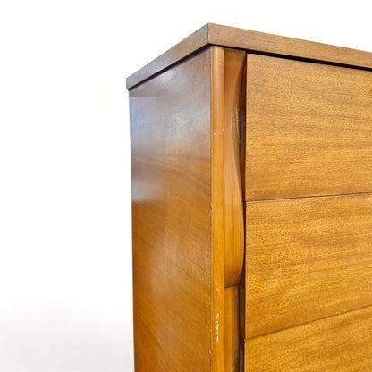 Tri-Bond Furniture Oak Tall 4 Drawer Dresser