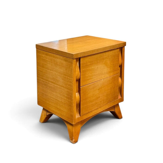 Tri-Bond Furniture Oak 2 Drawer Nightstand