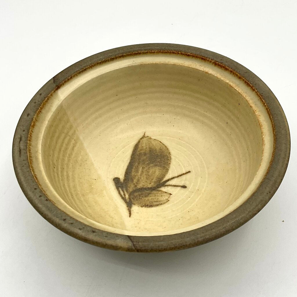 Nelson Hand-thrown Speckled Earthy Ceramic Butterfly Bowl