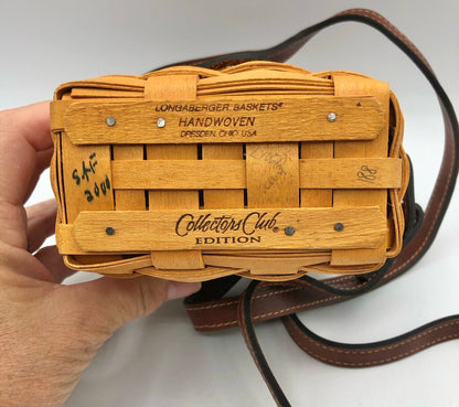 Longaberger Collectors Club 2000 Saddlebrook Basket Purse /b