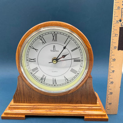 Verona Lovely Home Essentials Decorative Wooden Roman Numeral Analog Clock /f