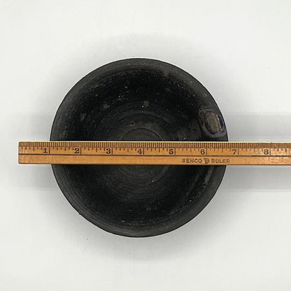 Matte Multicolored Ceramic Bowl with Textured Finish /f