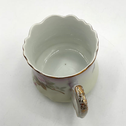 Antique Hand Painted Lefton Heavenly Rose Teacup and Saucer /f