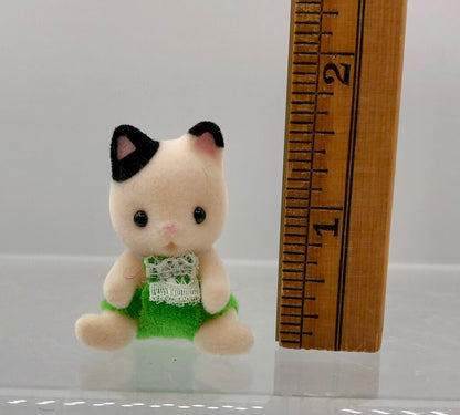 5pc Calico Critters Sylvanian Tuxedo Cat Family /b