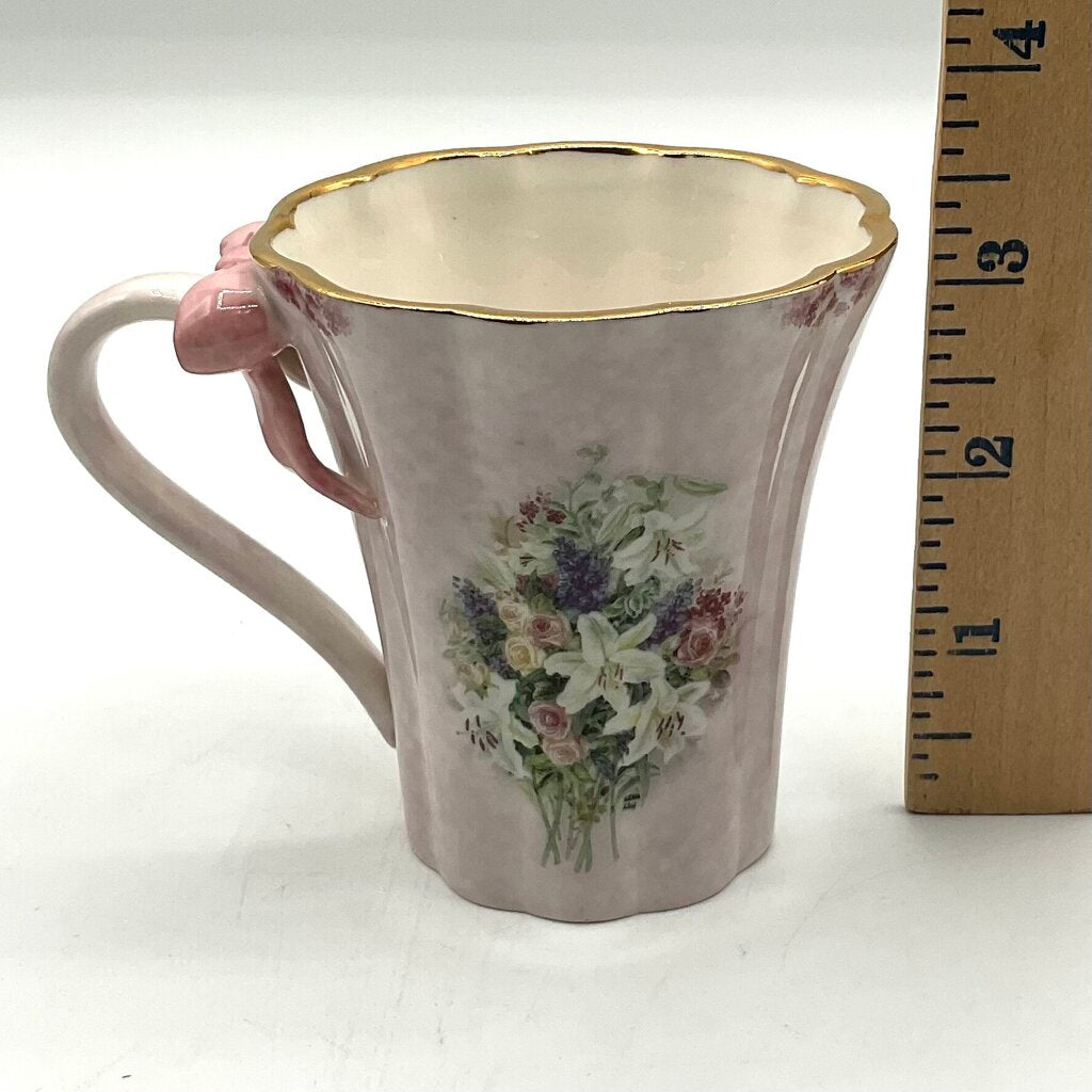 Bradford Editions Lena Liu’s Garden Treasures Teacups and Saucers Set of Two /f
