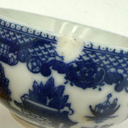 Set Of 14 Mini Blue Willow Porcelain Tea Set