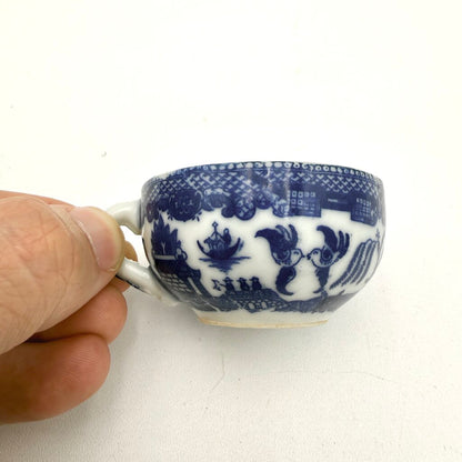 Set Of 14 Mini Blue Willow Porcelain Tea Set