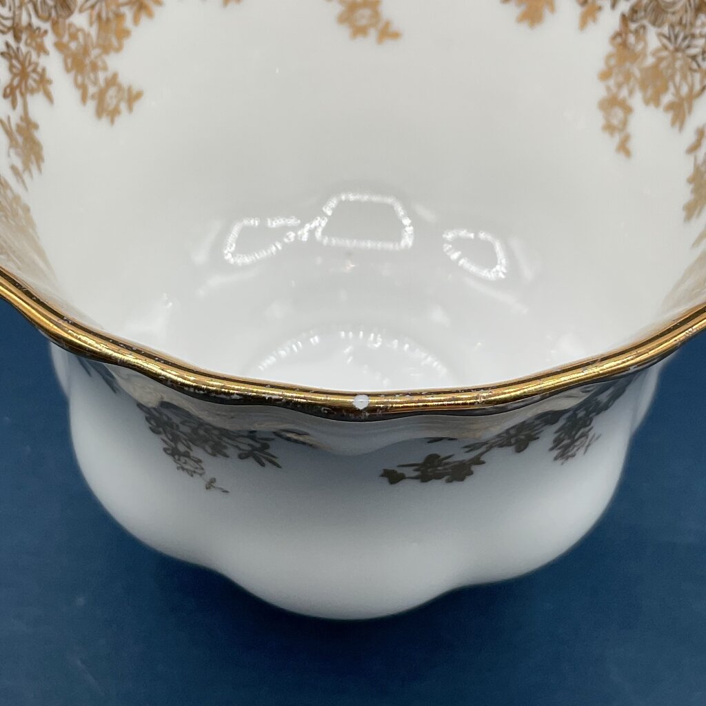 Vintage Royal Albert Gold Floral Chintz Montrose Teacup and Saucer /f