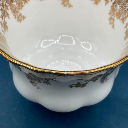 Vintage Royal Albert Gold Floral Chintz Montrose Teacup and Saucer /f