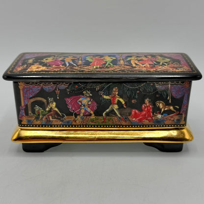 Vintage 1991 Ardleigh Elliott & Sons Russian Ballet Nutcracker Porcelain Musical Trinket Box Dance Of The Sugarplum Fairy /cb