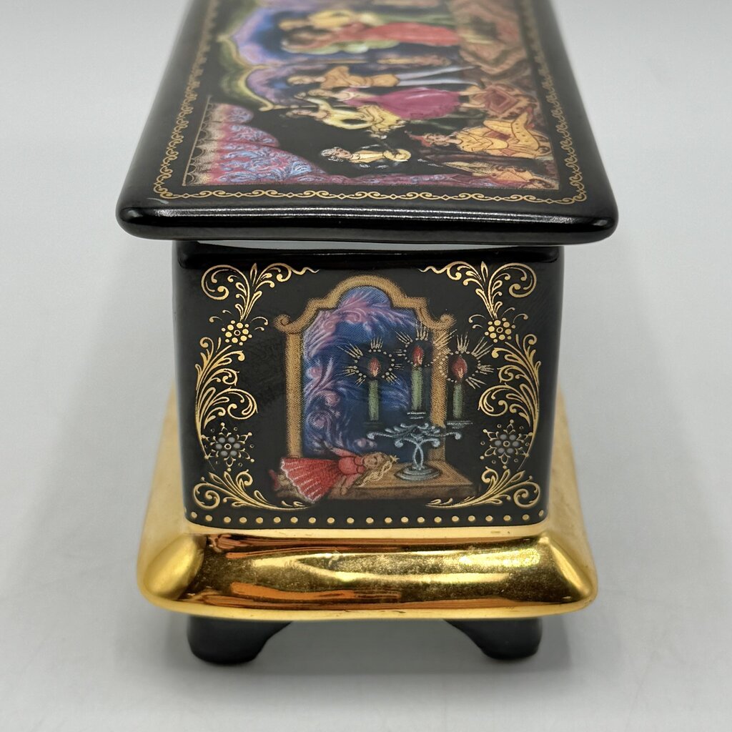 Vintage 1991 Ardleigh Elliott & Sons Russian Ballet Nutcracker Porcelain Musical Trinket Box Dance Of The Sugarplum Fairy /cb