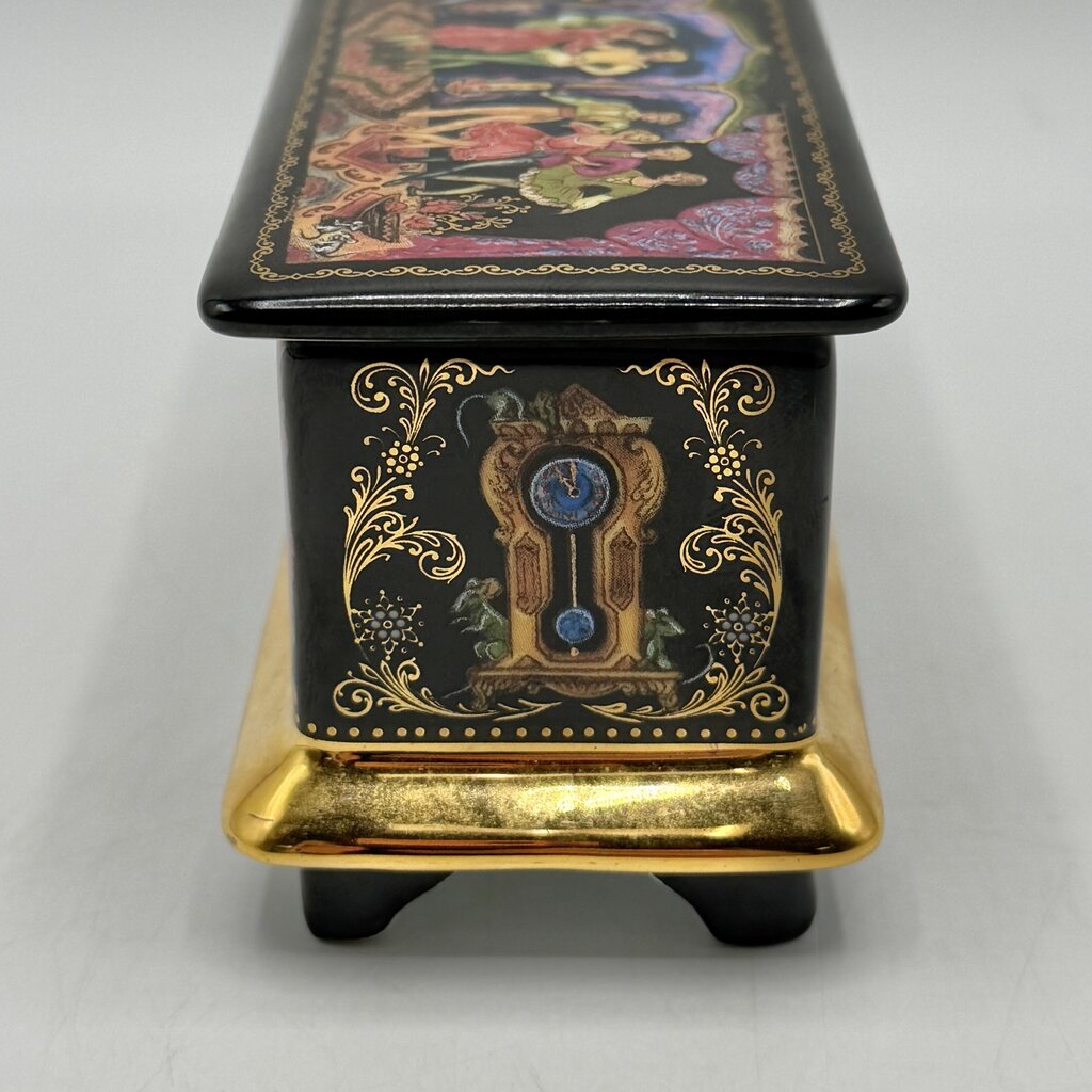 Vintage 1991 Ardleigh Elliott & Sons Russian Ballet Nutcracker Porcelain Musical Trinket Box Dance Of The Sugarplum Fairy /cb