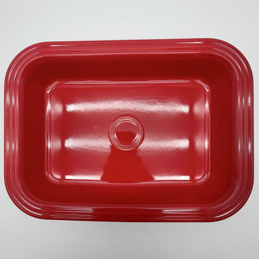 Homer Laughlin Fiesta 9” x 13” Scarlet Red Rectangular Baker/Lasagna Server /cb