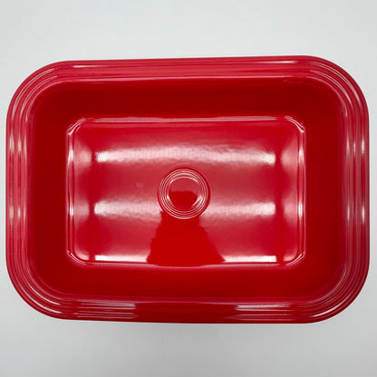 Homer Laughlin Fiesta 9” x 13” Scarlet Red Rectangular Baker/Lasagna Server /cb