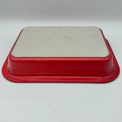 Homer Laughlin Fiesta 9” x 13” Scarlet Red Rectangular Baker/Lasagna Server /cb