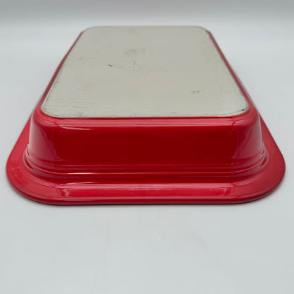 Homer Laughlin Fiesta 9” x 13” Scarlet Red Rectangular Baker/Lasagna Server /cb