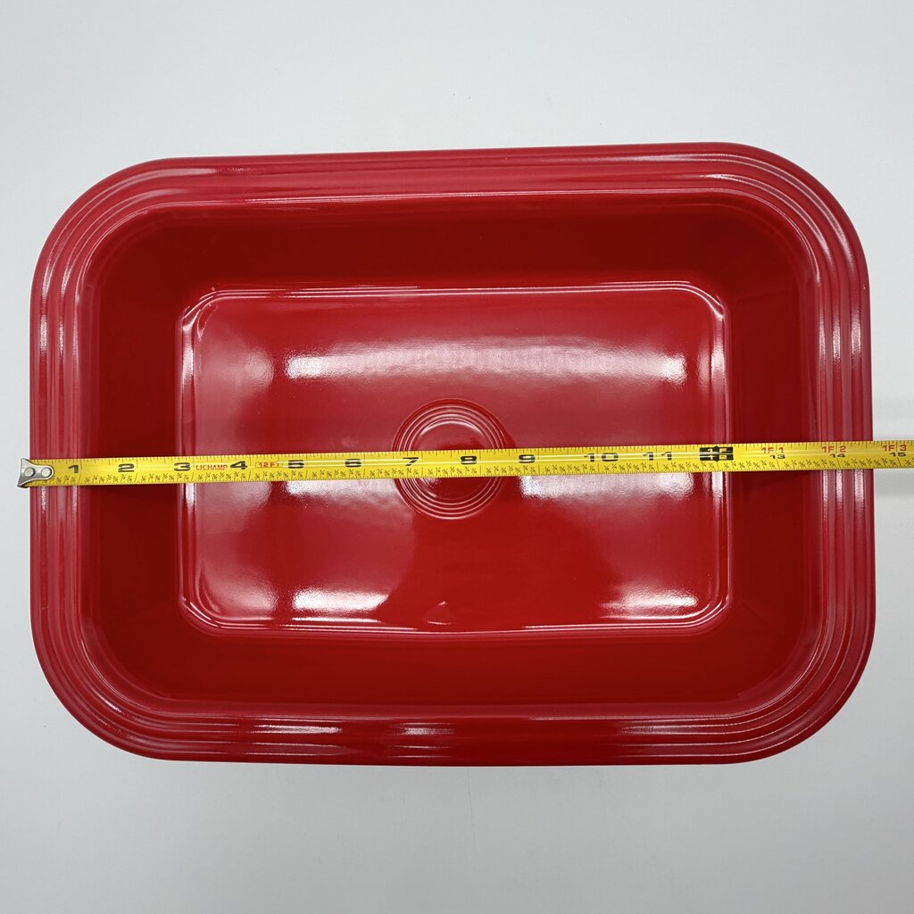 Homer Laughlin Fiesta 9” x 13” Scarlet Red Rectangular Baker/Lasagna Server /cb