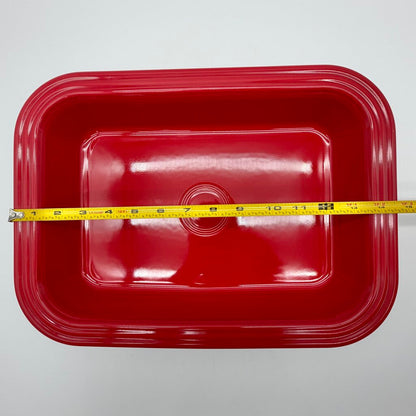 Homer Laughlin Fiesta 9” x 13” Scarlet Red Rectangular Baker/Lasagna Server /cb