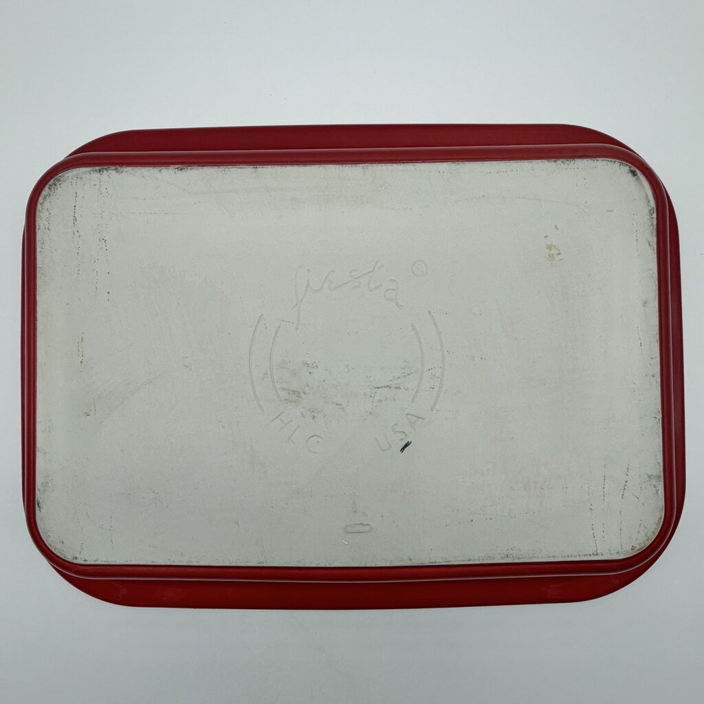 Homer Laughlin Fiesta 9” x 13” Scarlet Red Rectangular Baker/Lasagna Server /cb
