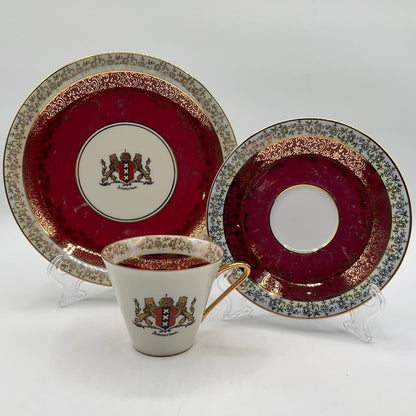 Antique Gerold Porzellan Teacup and Saucer with Dessert Plate /f