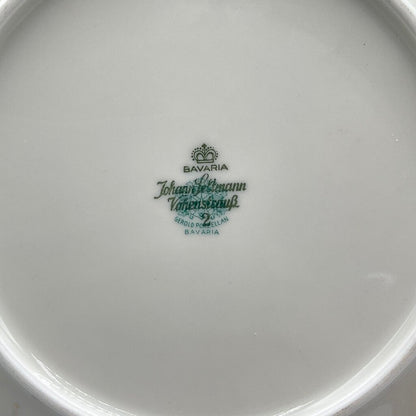 Antique Gerold Porzellan Teacup and Saucer with Dessert Plate /f