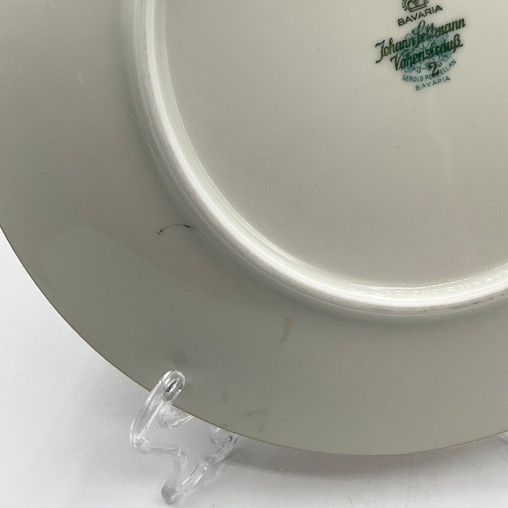 Antique Gerold Porzellan Teacup and Saucer with Dessert Plate /f