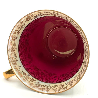 Antique Gerold Porzellan Teacup and Saucer with Dessert Plate /f