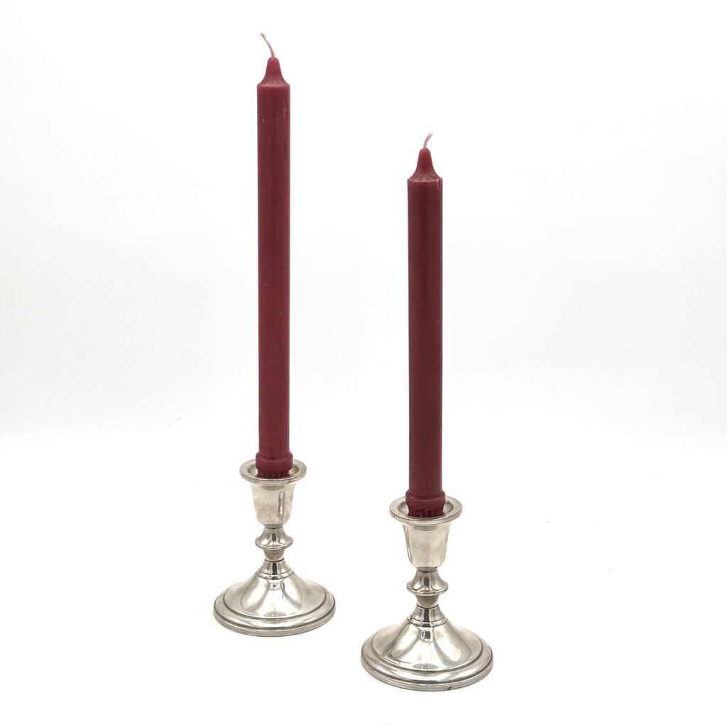 Pair Of Towle Sterling Silver Weighted Candle Stick Holders #734