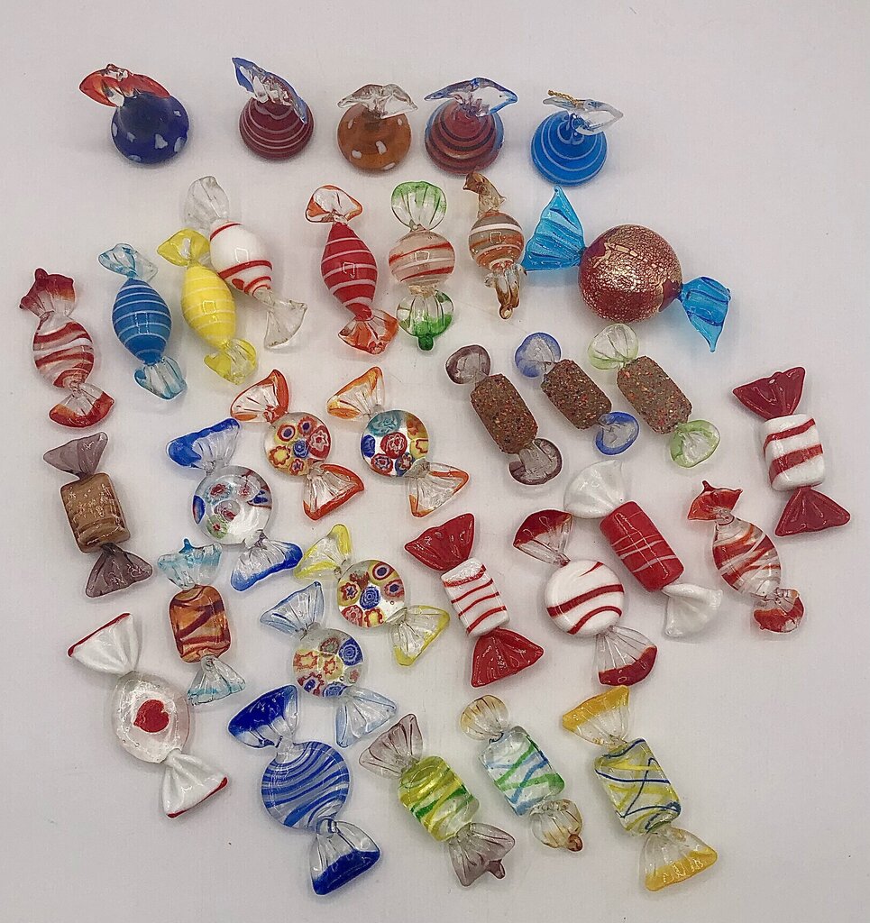 33pc GANZ Blown Glass Candy /b