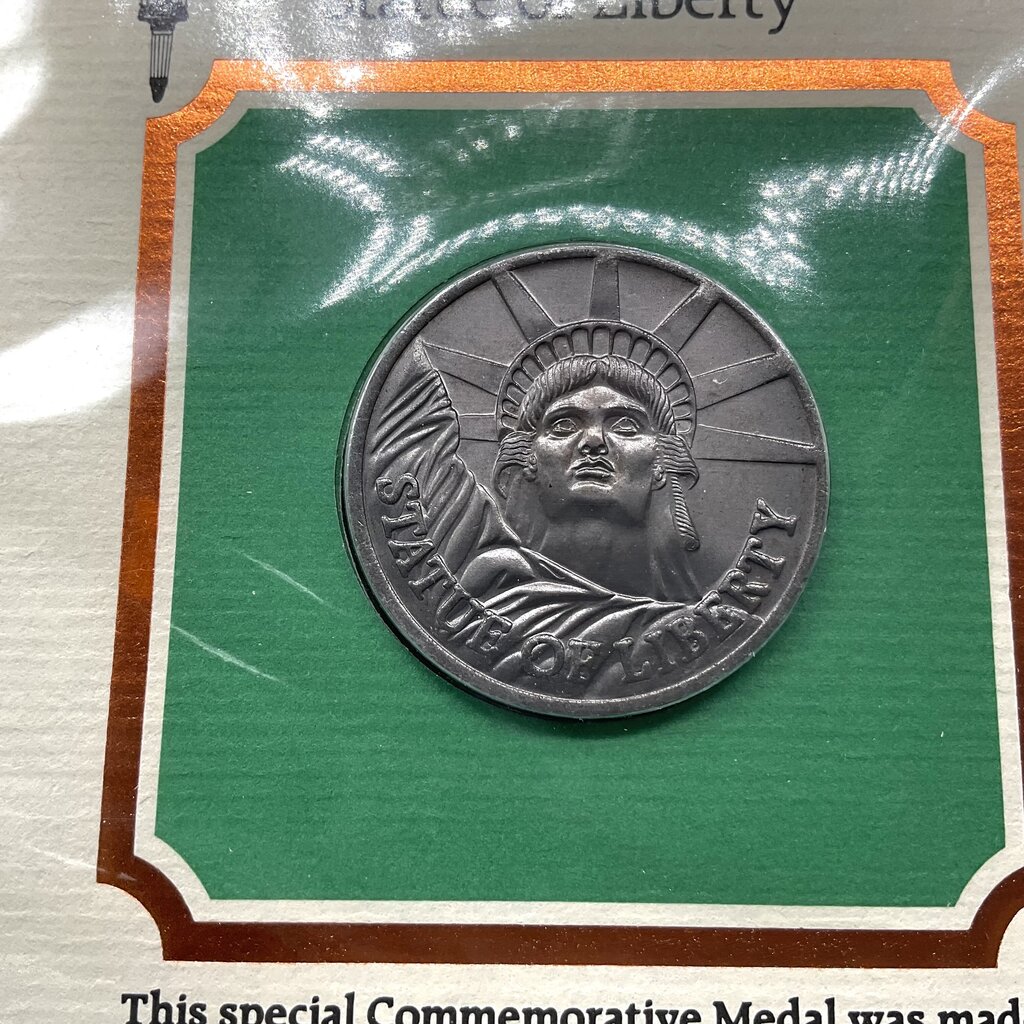 Postal Commemorative Society 1985 Statue Of Liberty Commemorative Medal /f