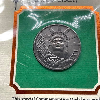 Postal Commemorative Society 1985 Statue Of Liberty Commemorative Medal /f