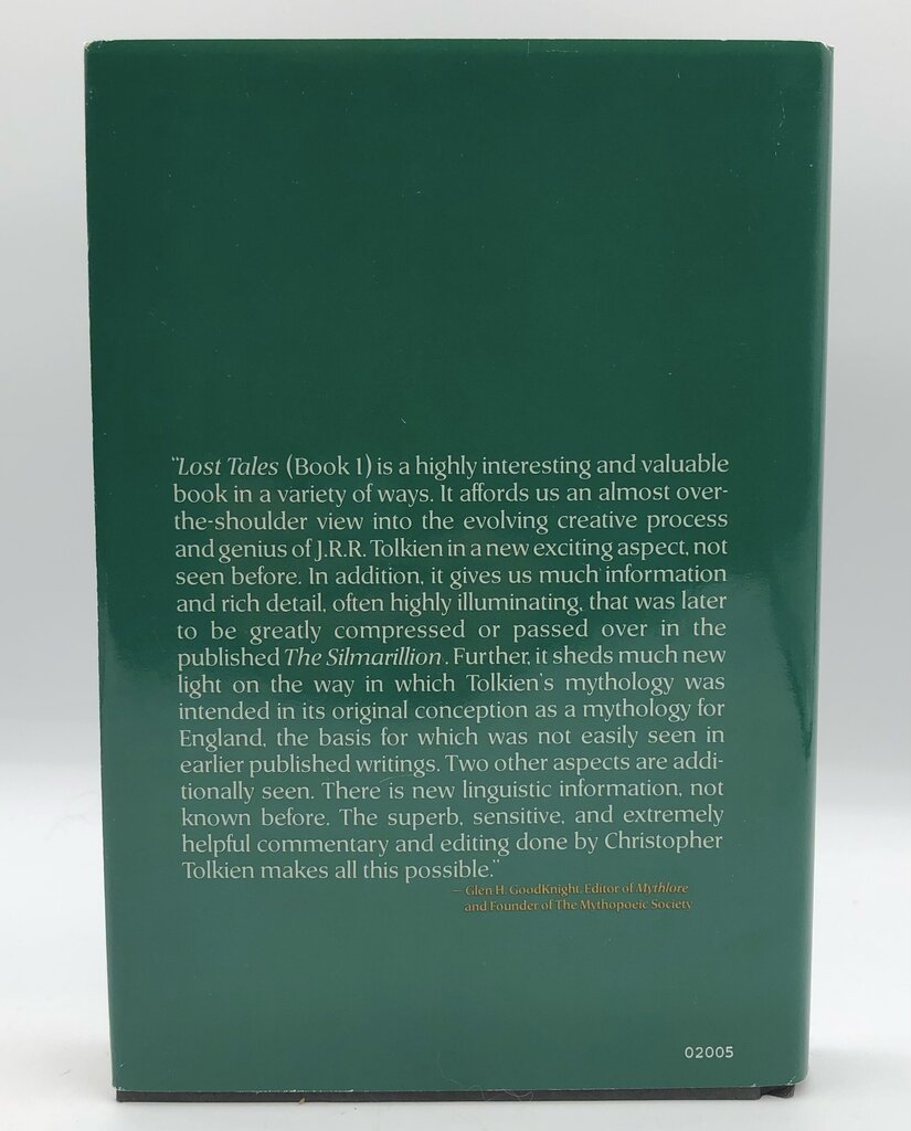 J.R.R. Tolkien Book of Lost Tales Part One Hardcover/ 1st American Edition. 1984 /b
