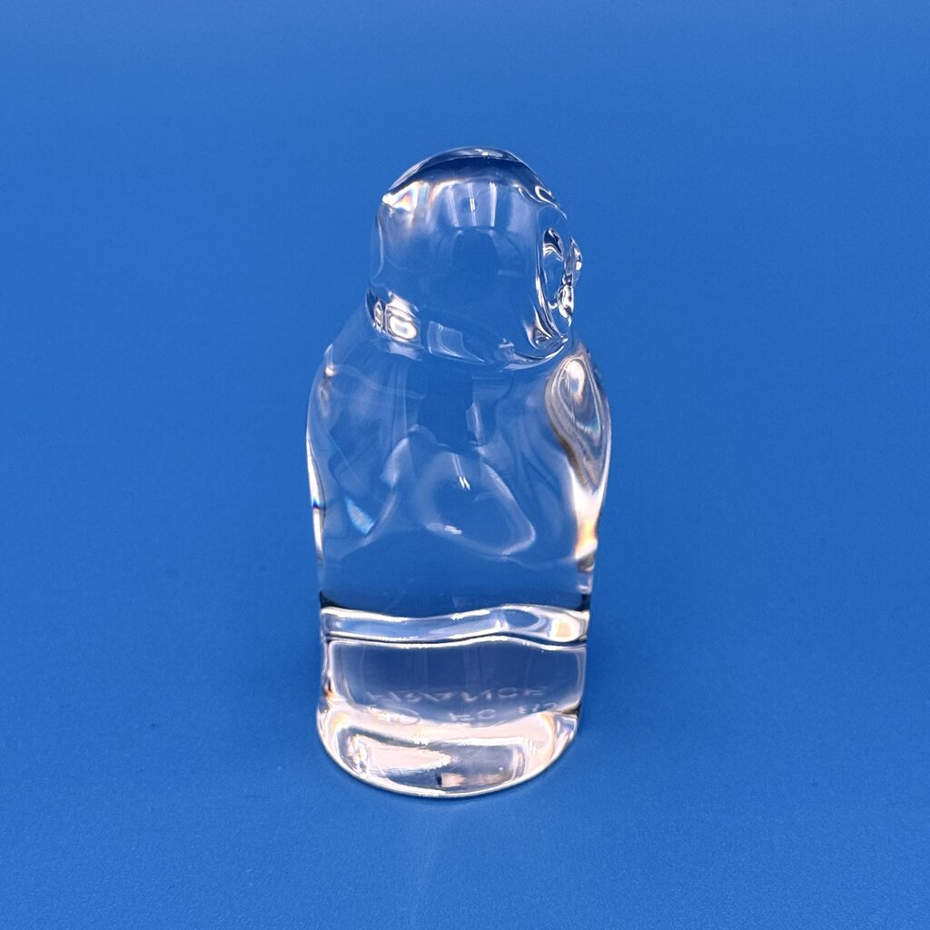 VTG Cristal De Sevres Crystal Owl w/ Certificate By Franklin Mint