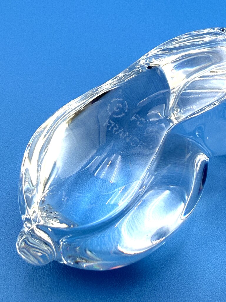 VTG Cristal De Sevres Crystal Rabbit w/ Certificate By Franklin Mint