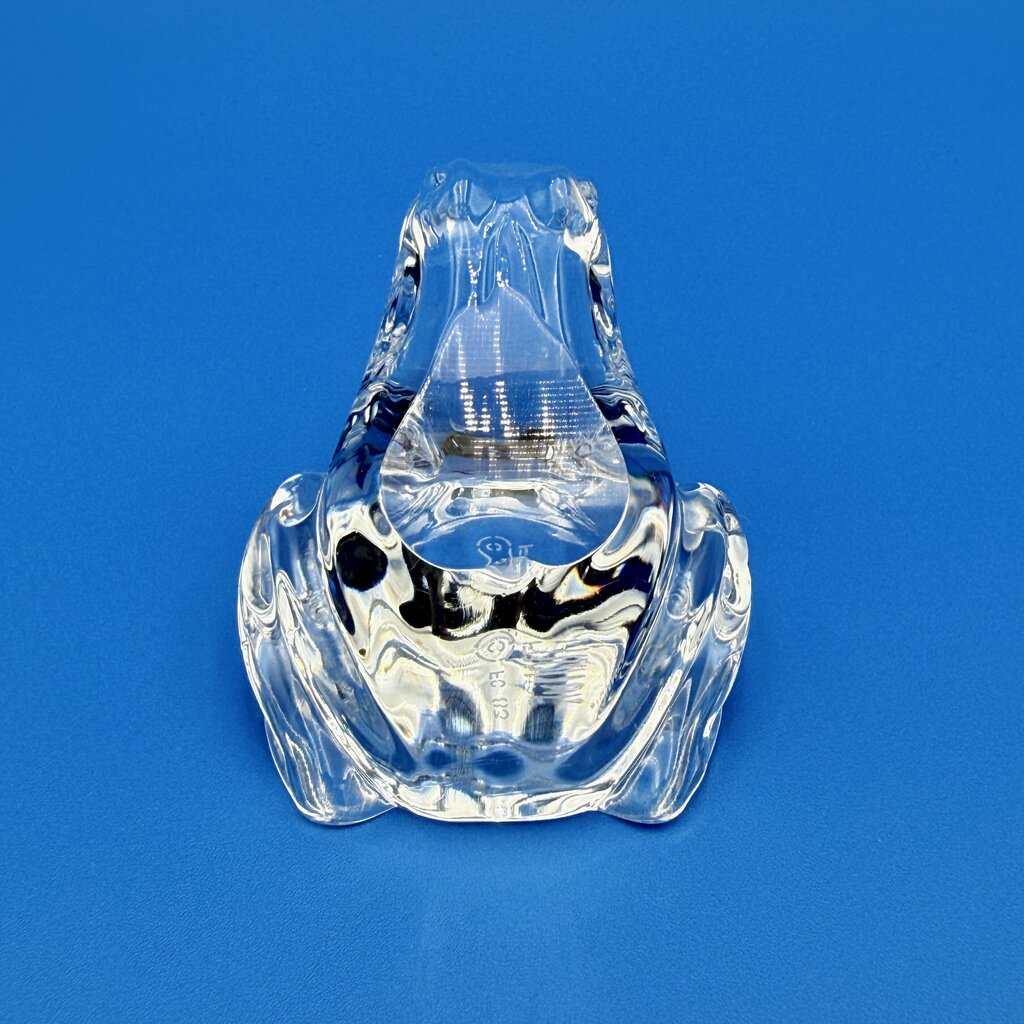 VTG Cristal De Sevres Crystal Frog w/ Certificate By Franklin Mint