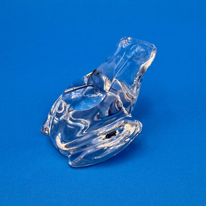 VTG Cristal De Sevres Crystal Frog w/ Certificate By Franklin Mint