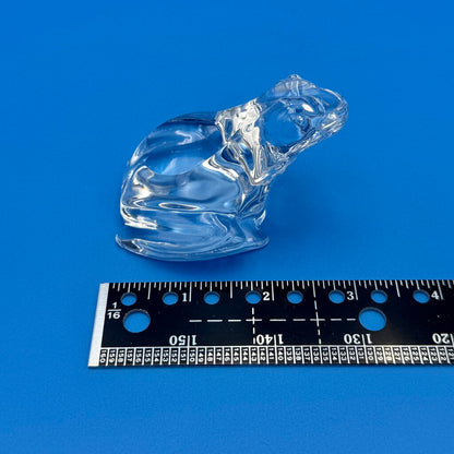 VTG Cristal De Sevres Crystal Frog w/ Certificate By Franklin Mint