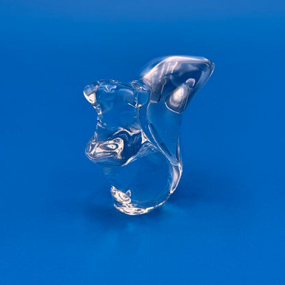 VTG Cristal De Sevres Crystal Squirrel w/ Certificate By Franklin Mint