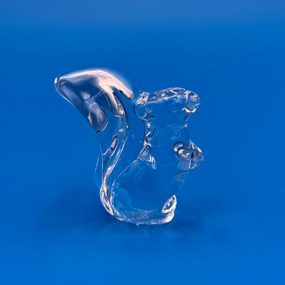 VTG Cristal De Sevres Crystal Squirrel w/ Certificate By Franklin Mint