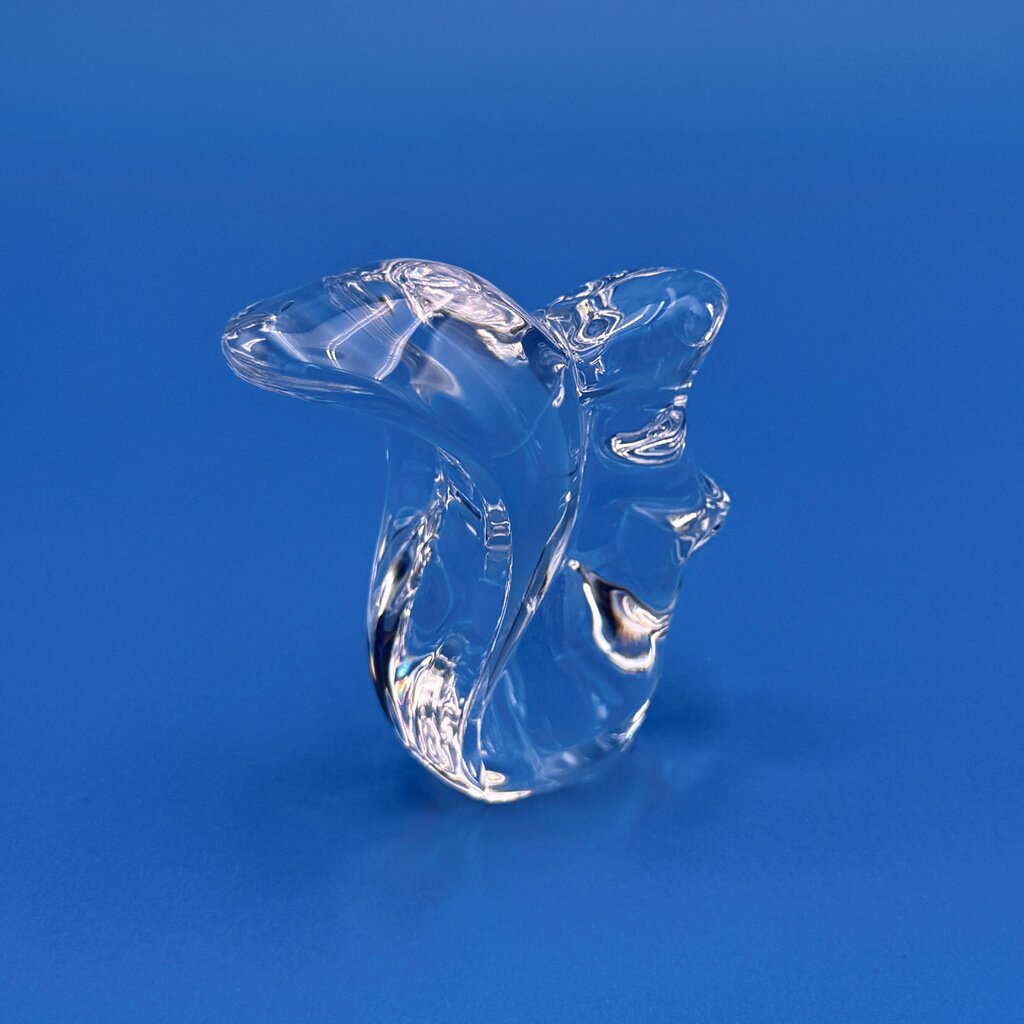 VTG Cristal De Sevres Crystal Squirrel w/ Certificate By Franklin Mint