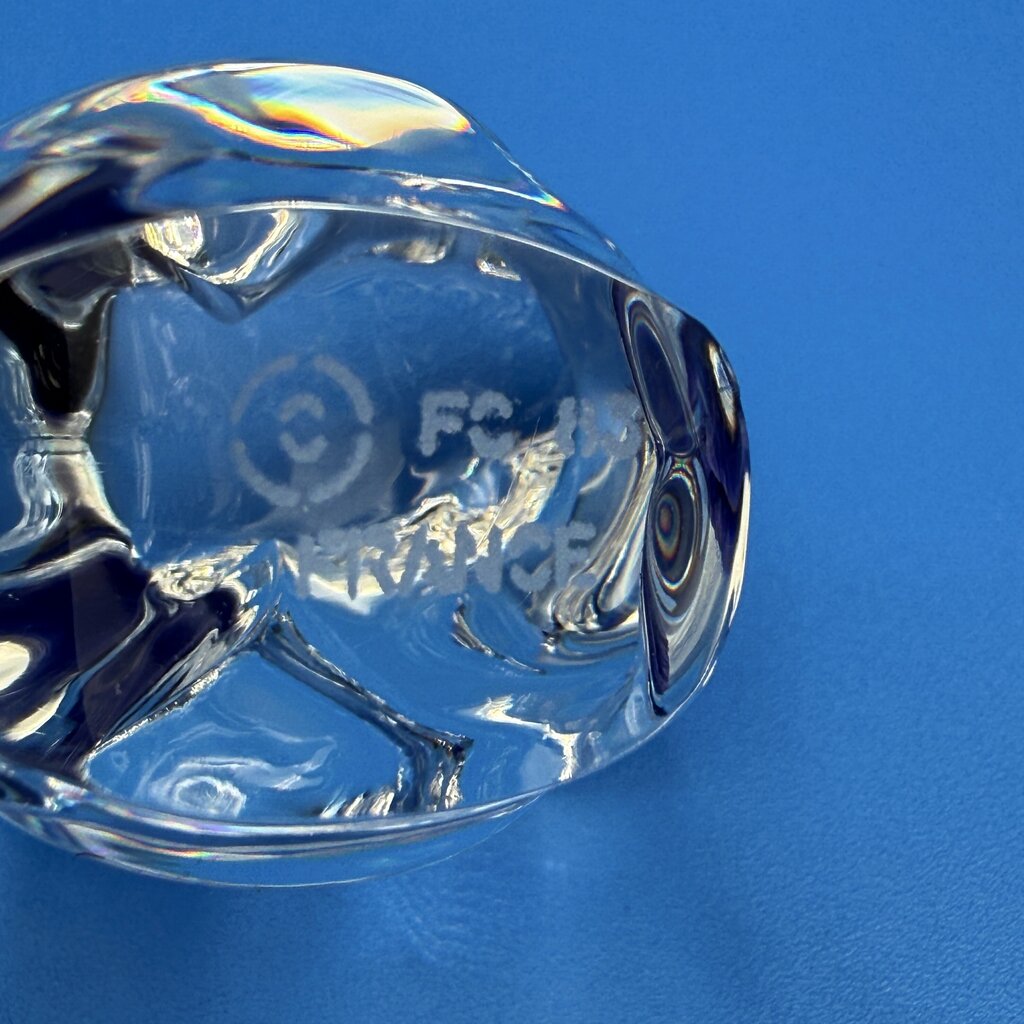 VTG Cristal De Sevres Crystal Squirrel w/ Certificate By Franklin Mint
