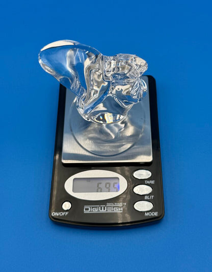 VTG Cristal De Sevres Crystal Squirrel w/ Certificate By Franklin Mint