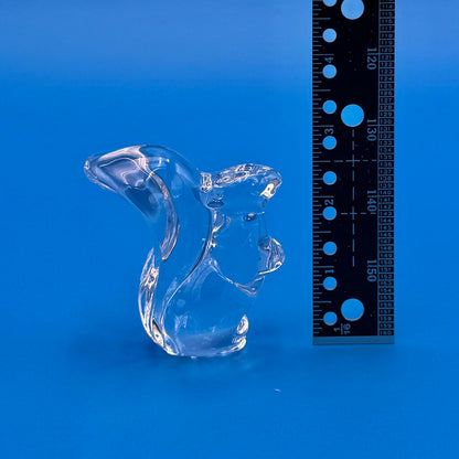 VTG Cristal De Sevres Crystal Squirrel w/ Certificate By Franklin Mint