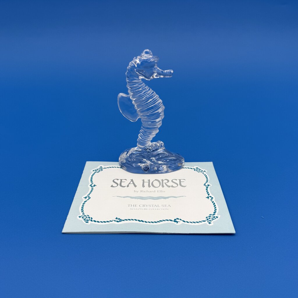 Set Of 5 Franklin Mint Crystal Sea Sculpture Collection By Richard Ellis