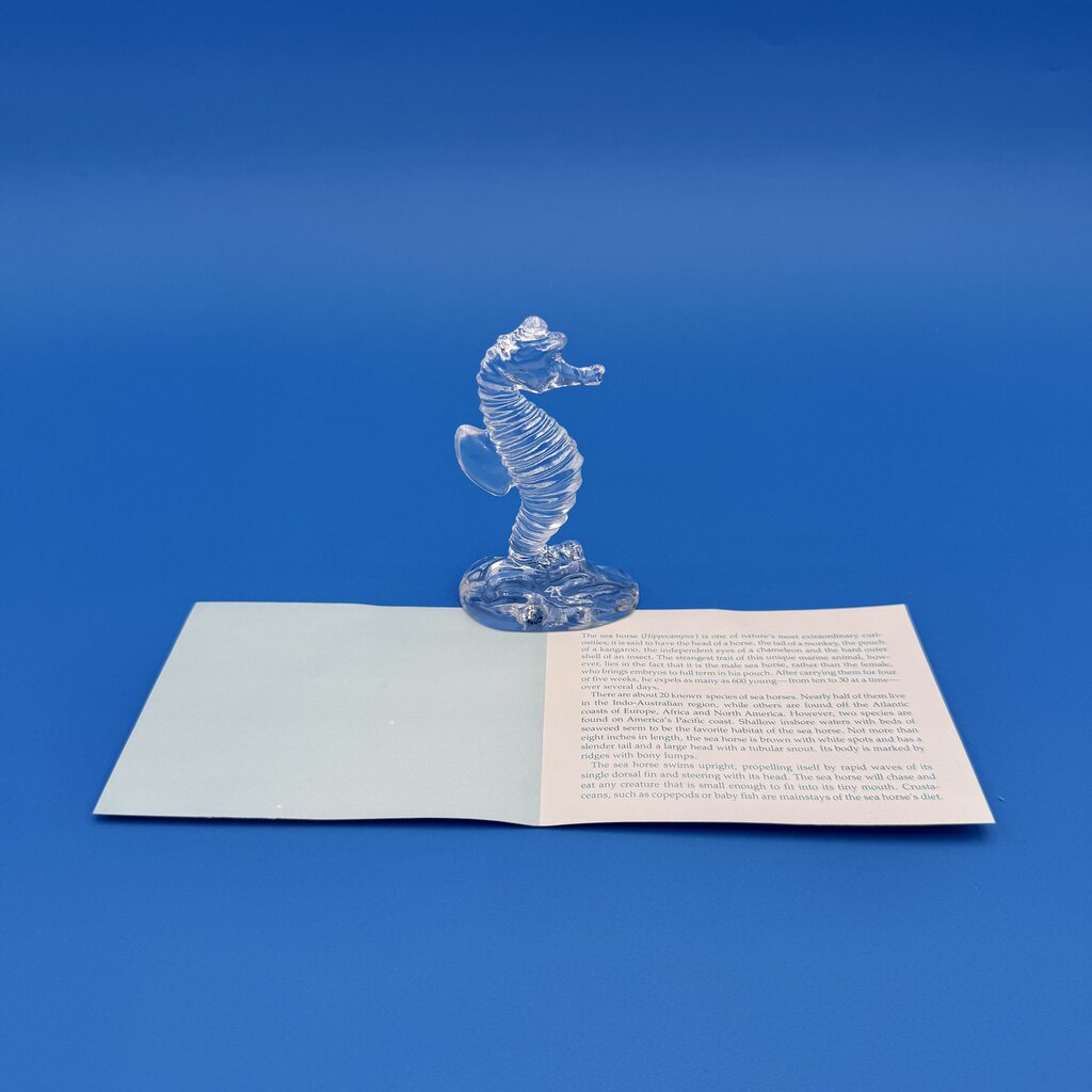 Set Of 5 Franklin Mint Crystal Sea Sculpture Collection By Richard Ellis